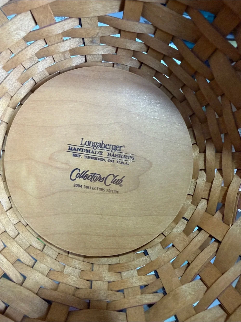 Longaberger 2004 American Bowl Basket with Bowl and Lid